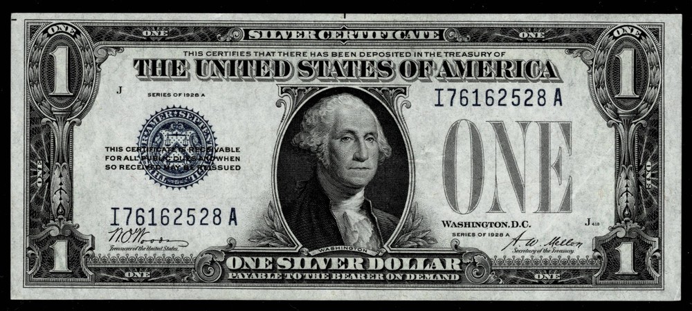 1928-A $1 SILVER CERTIFICATE NOTE~CRISP UNCIRCULATED