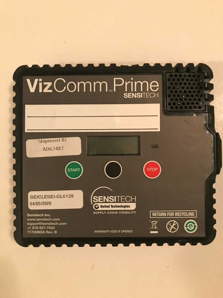 SENSITECH VIZCOMM PRIME T11012640 LOGGER TRACKER