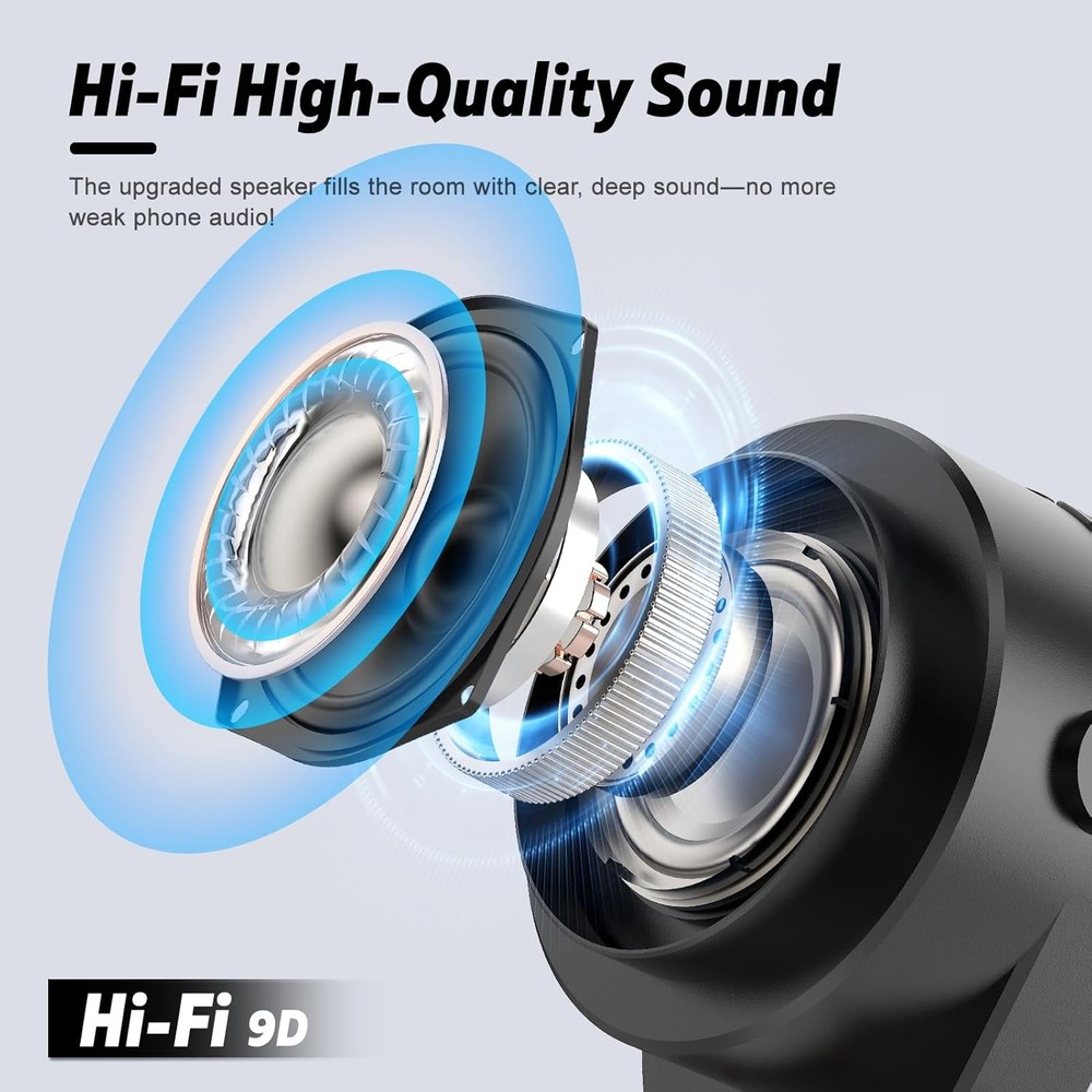 Wireless Induction Speaker, Multi-Functional Bluetooth Speaker with RGB Light