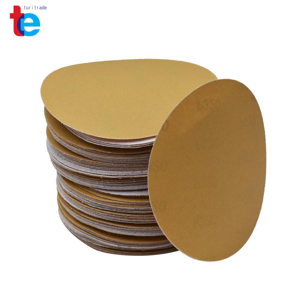 100Pack 6" Sanding Disc NO-Hole Hook & Loop Sanding Discs Grit 80 Sand Paper US