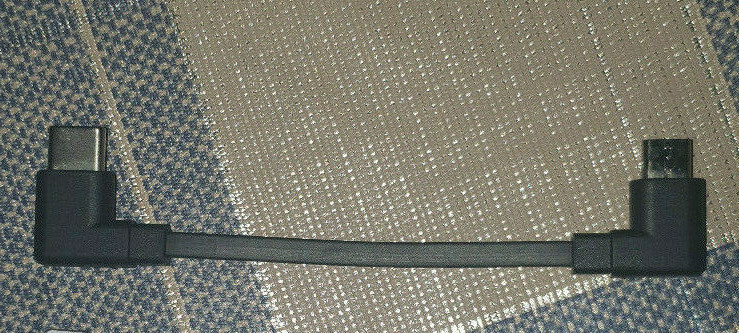 9cm  USB-C to Micro USB Cable 90 Degree