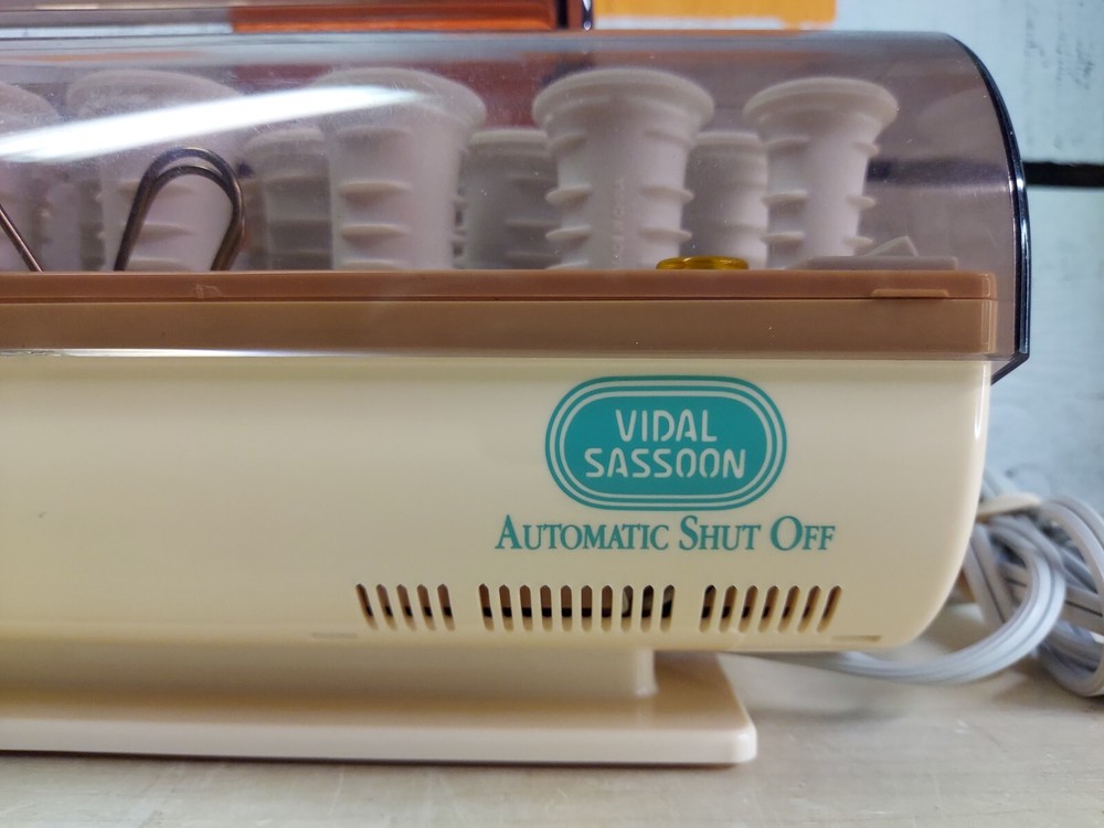 Vintage Vidal Sassoon Curlers Auto Shut Off TESTED