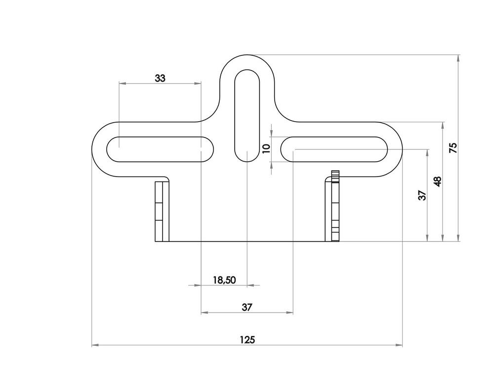 Universal License Plate Holder Short Back Conversion Type