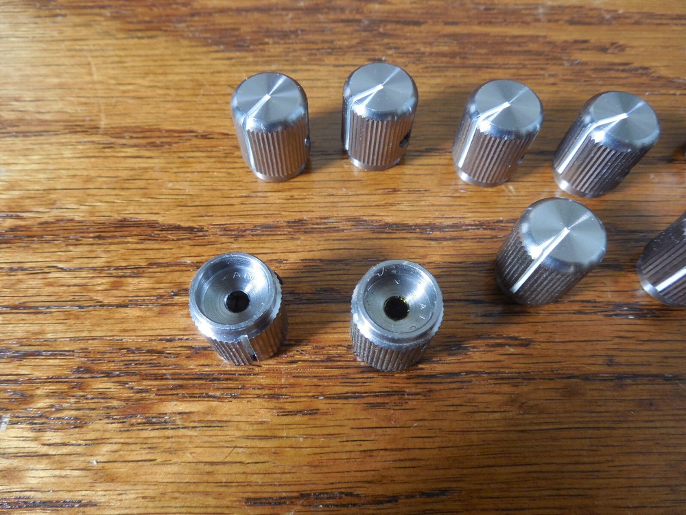 Alco Grey aluminum knobs x 4
