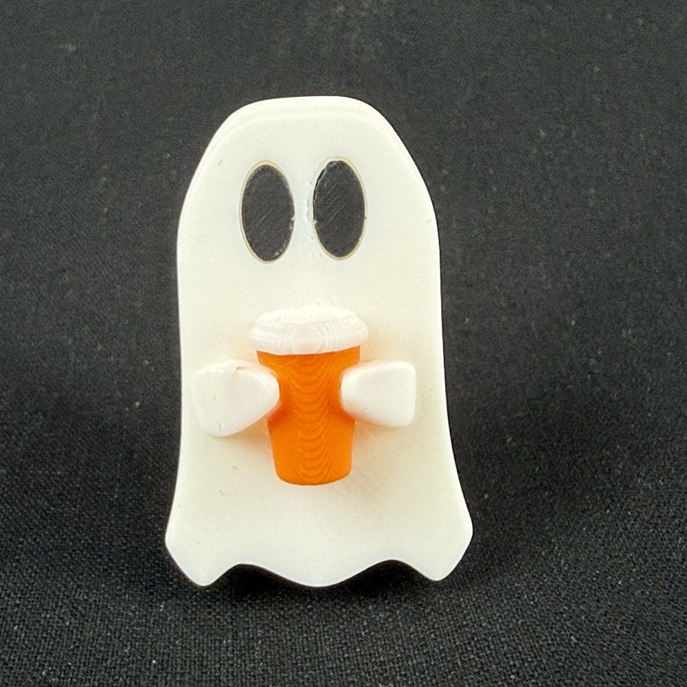 Ghost Straw Charm 3D Printed