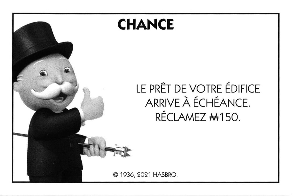 Carte Monopoly Chance