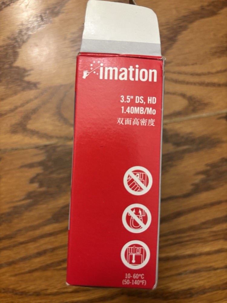 Imation 3.5in. Floppy Disk 1.40MB - MAC Formatted - 8 Unused Floppy’s