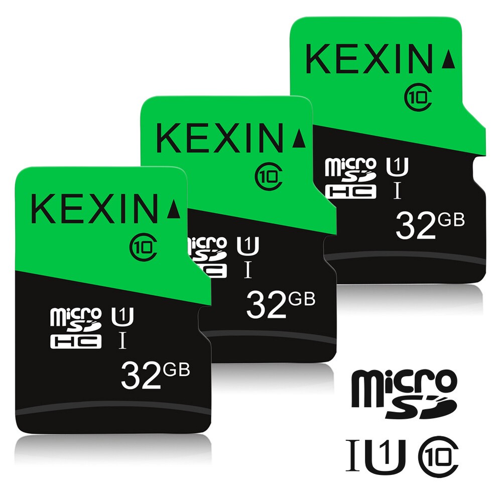 3Pack 32GB Micro SD SDHC Class 10 TF SD Flash Drive Memory Card For Phone Camera