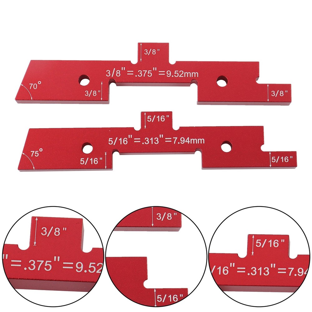 14 Pcs Setup Blocks Woodworking Precision Aluminum Router Table Setup Bars