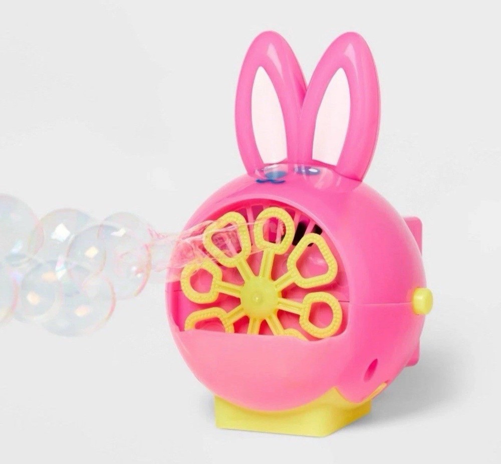 Sun Squad Bunny Bubble Maker Includes Bubbles Battery Operated New & Sealed