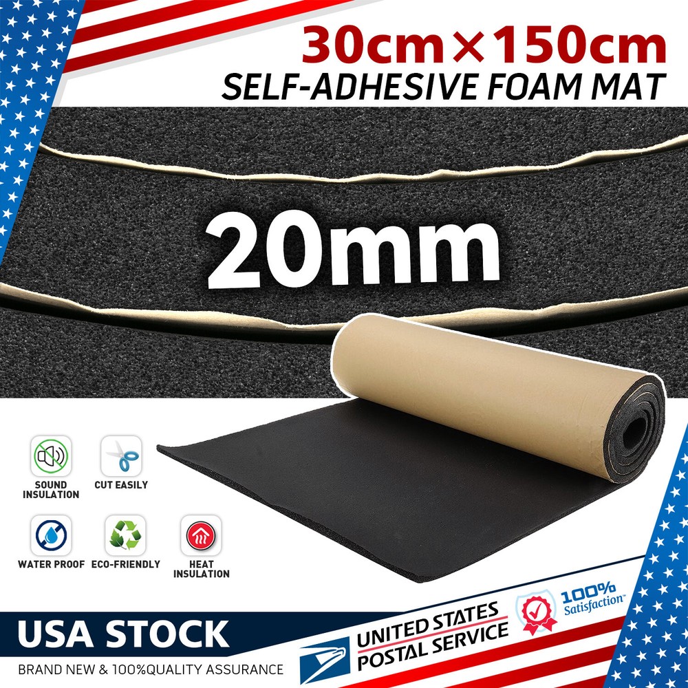 1 Roll Self Adhesive Foam Padding Sheets - 12" x 59" Neoprene Insulation Tape