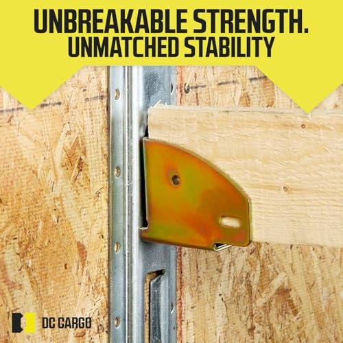 E Track Wood Beam End Socket Shelf Brackets Accessories () 4 Pack Fixed Hinge