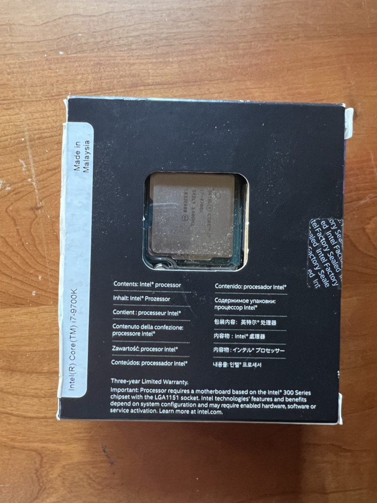 Intel Core i7-9700K Core i7 9th Gen Unlocked Processor LGA1151 CPU NEW
