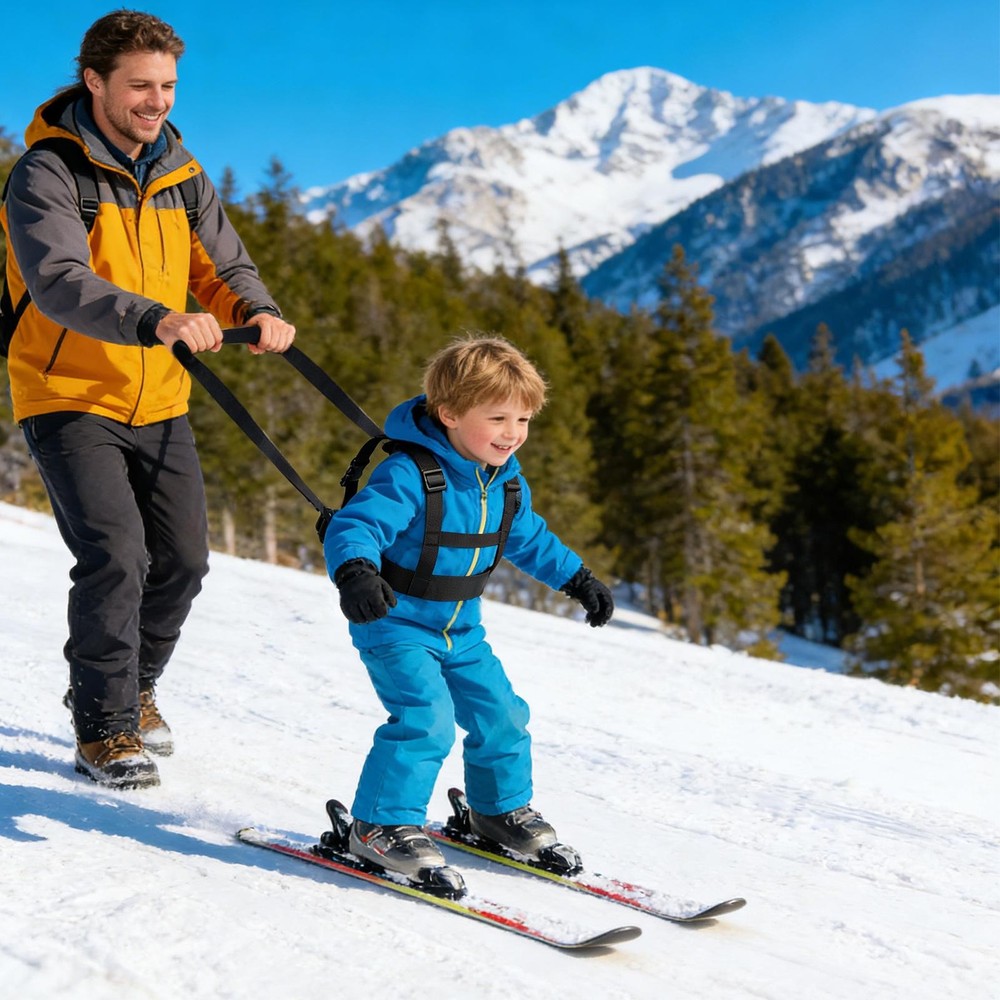 Kids Ski Harness Adjustable Retractable Anti-fall Safety Leash