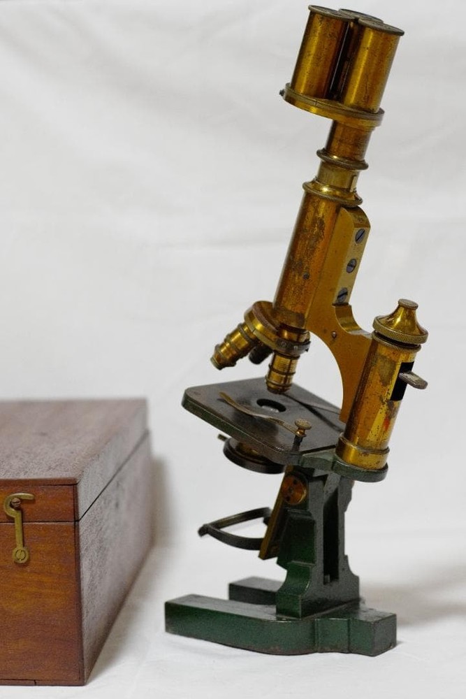 microscope antique E. mester's bacterial microscope