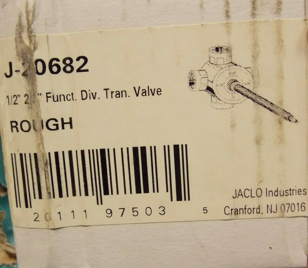 Jaclo J-20682 3-way Diverter Valve with Shared Function and No Shut Off