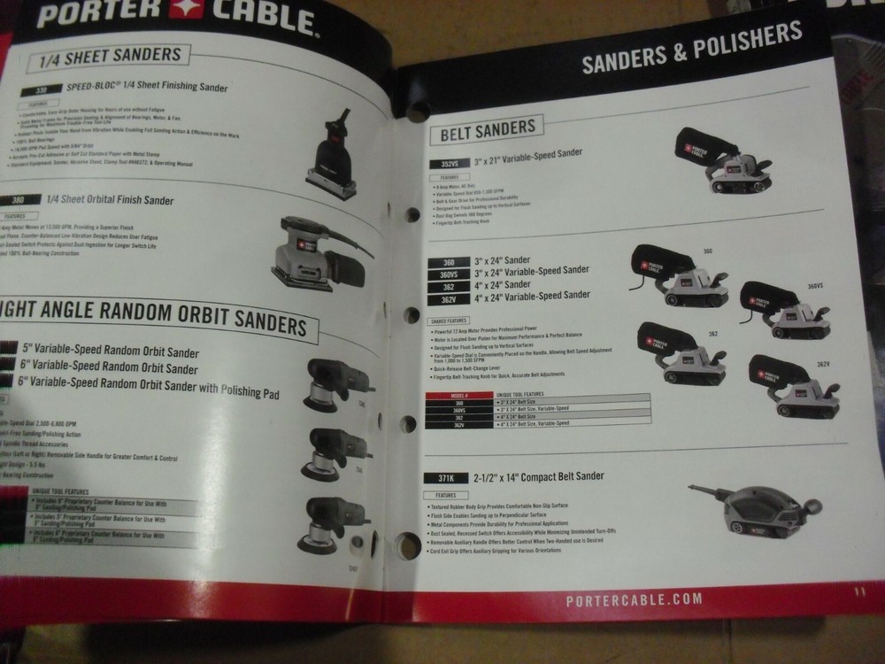 Porter Cable Power Tool Catalog From 2013