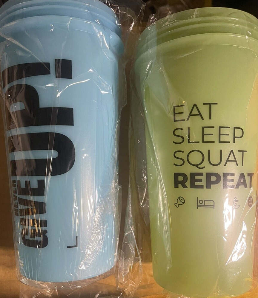 5 PACK Protein Shaker Bottles-24 OZ, Box Is Ripped & Missing 3 Lids