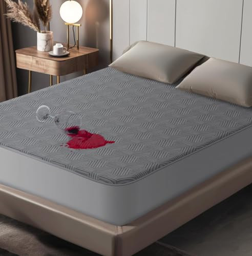 BITEANY 100% WATERPROOF KING MATTRESS PROTECTOR - GRAY