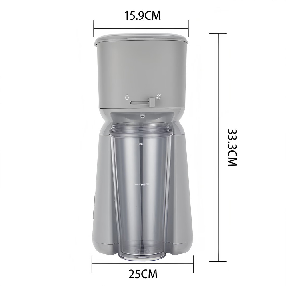 Single Serve Iced Coffee Maker, Soft Silver