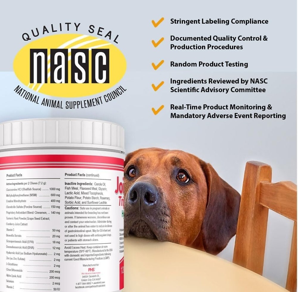 Joint MAX Triple Strength Hypoallergenic Soft Chews (120 Chews)