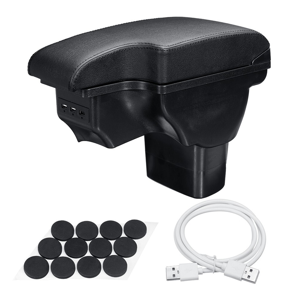 Center Console Armrest Storage USB Compartment Box For Nissan Juke 2011-2019
