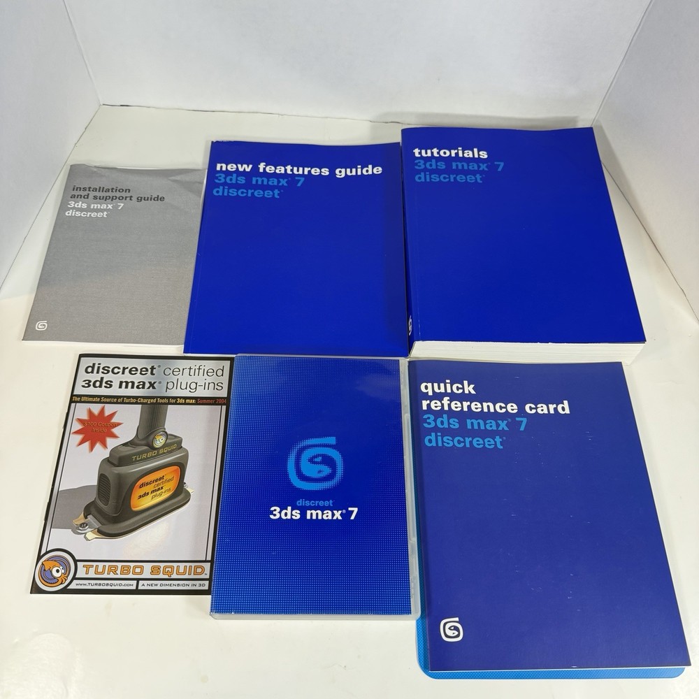 Discreet 3ds Max 7 Software Bix Vintage 3D Modeling Animation Autodesk