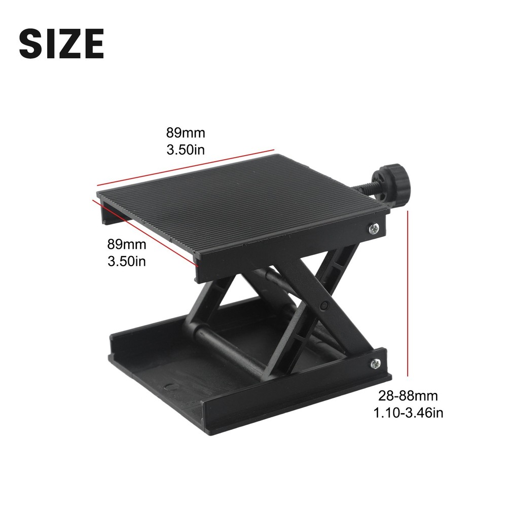 Black Lifting Stand for Woodworking Tools EngravingLevel Included