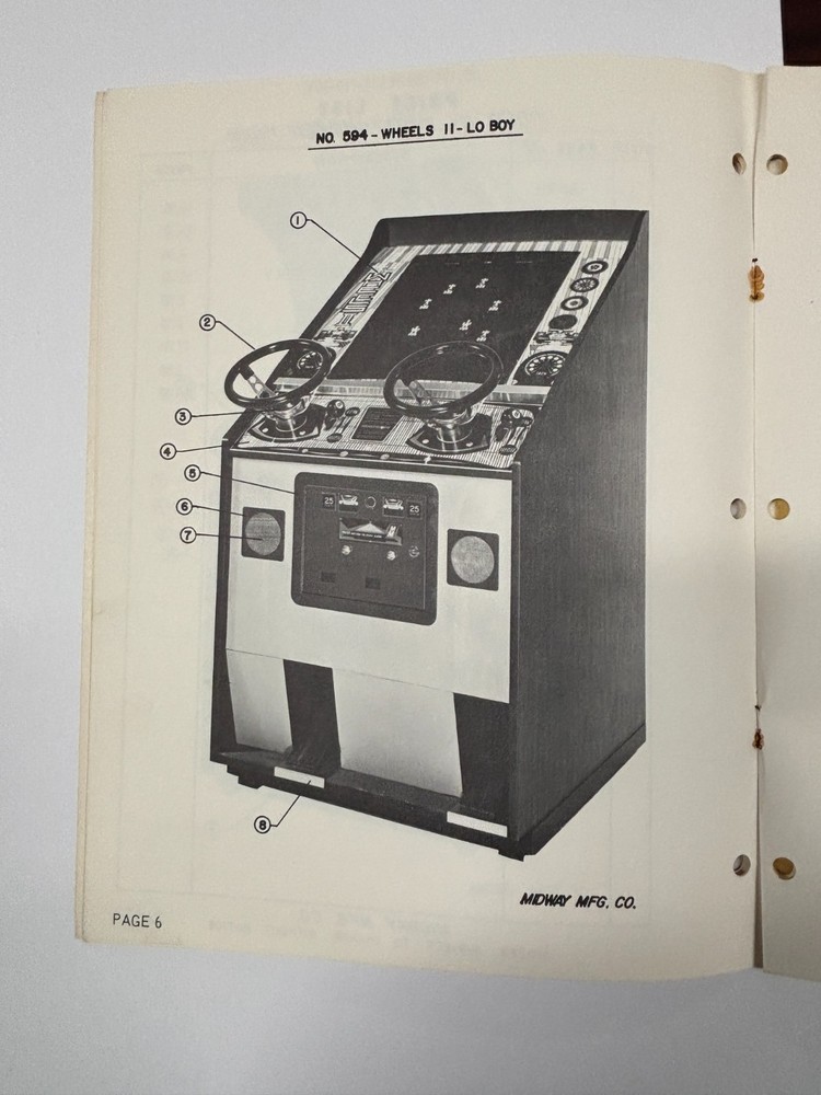 ORIGINAL-MIDWAY-WHEELS II-PARTS CATALOG