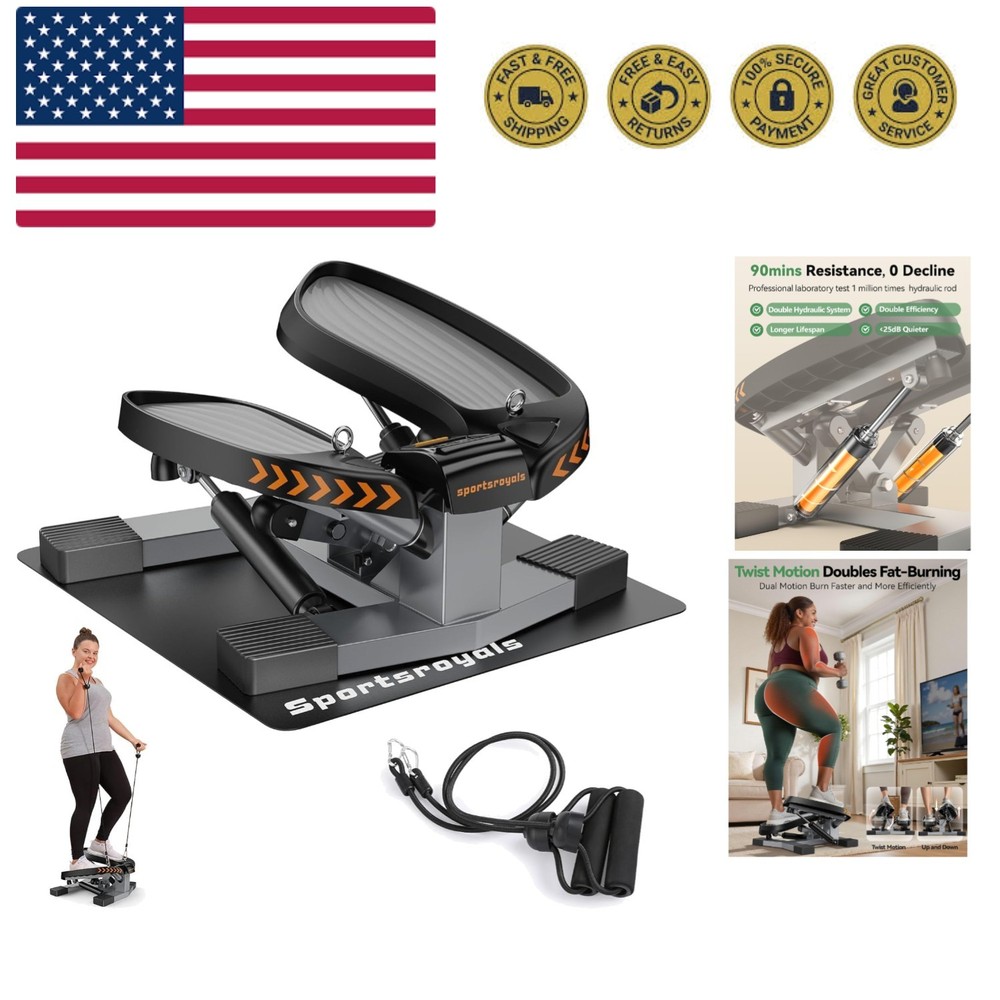 Stair Stepper,Twist/Mini Stepper for Exercise at Home,Step Machine with Resis...