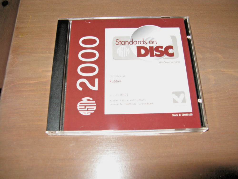 ASTM 2000 Standards on Disc: RUBBER