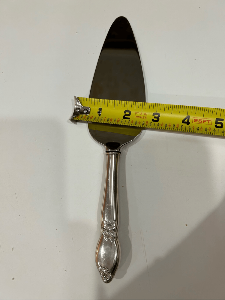 Mid Century Modern Stainless Wedding Pie/Cake Knife/Server Approximately 11”.