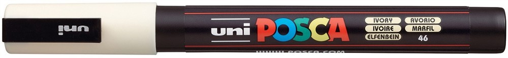 POSCA 3M Fine Bullet Tip Pen-Ivory - 3 Pack