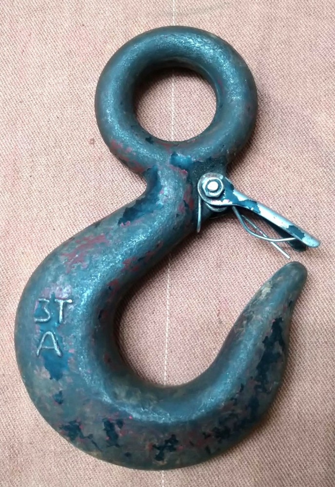 Two Vintage Industrial Hooks