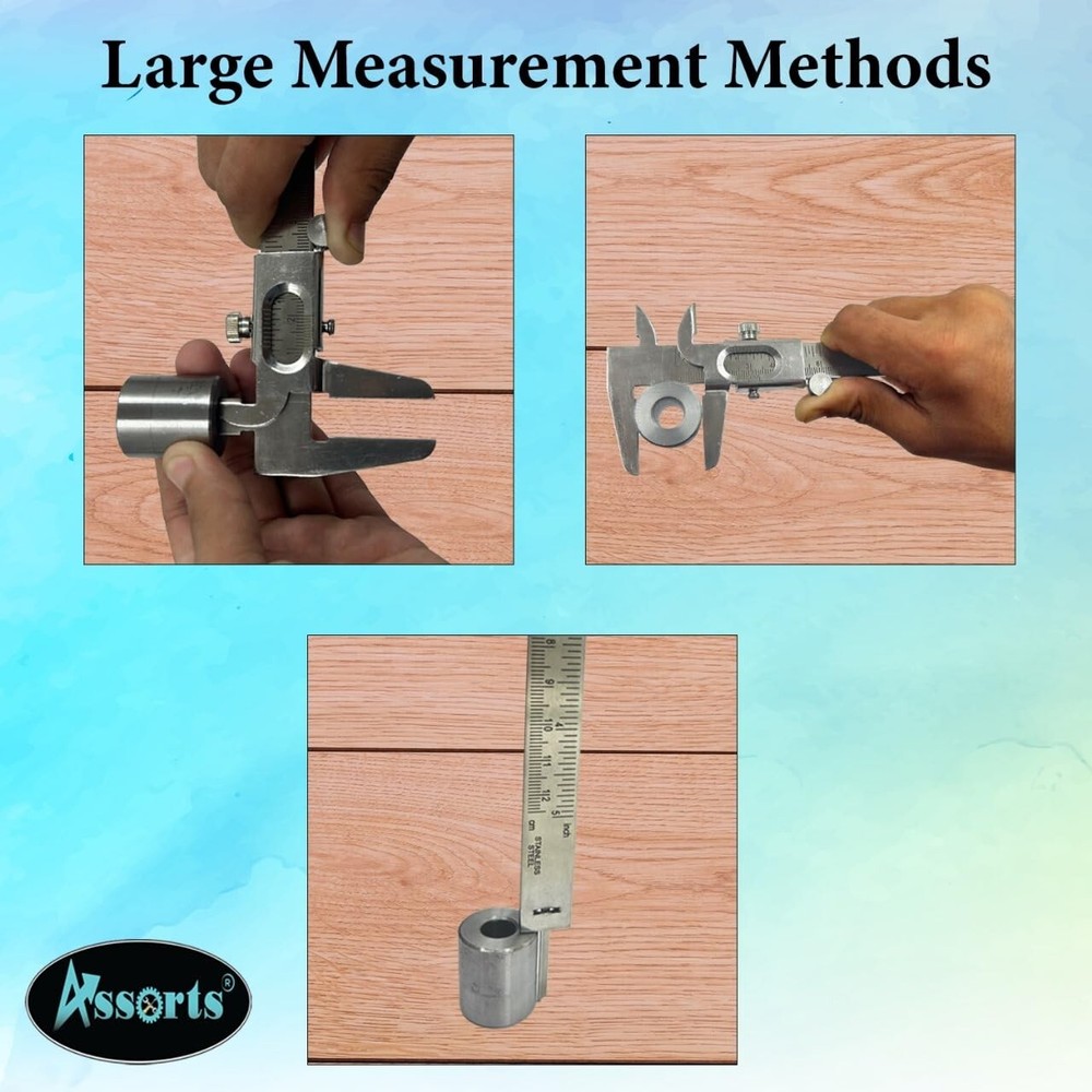 Non Digital Vernier Caliper Measuring System Tools for Inside, Measurements