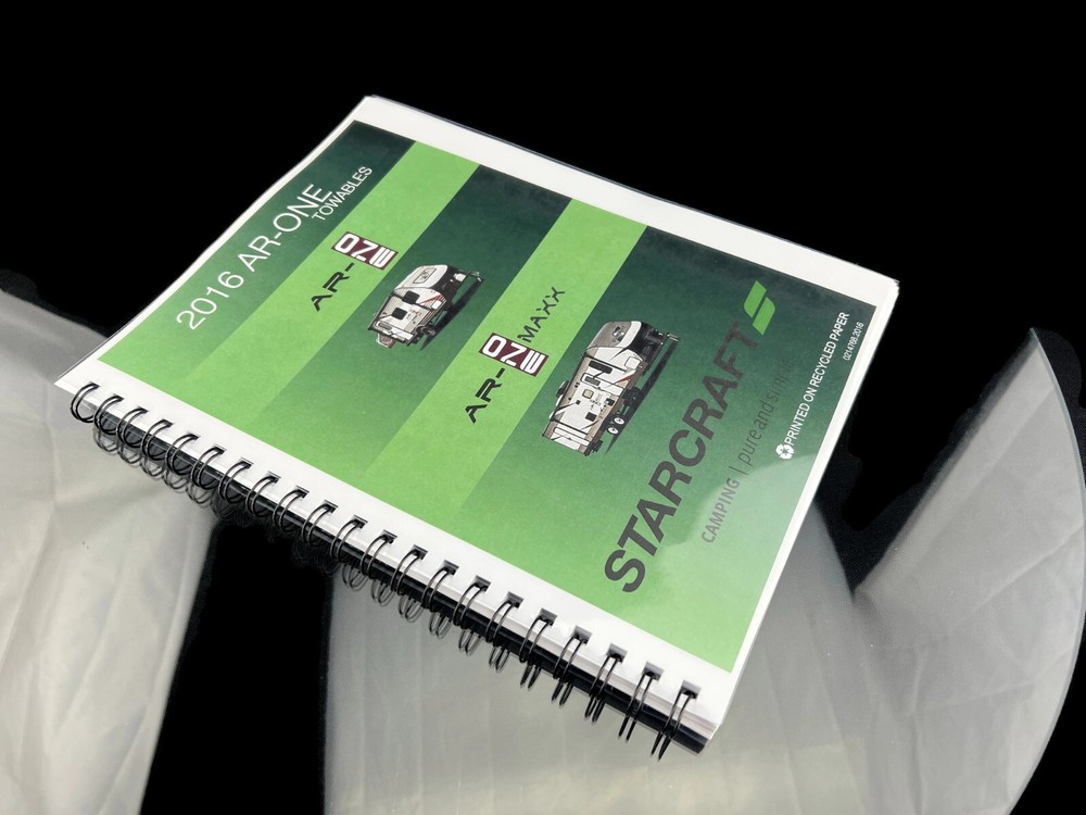 Starcraft 2016 AR-ONE Towable Trailer Manual Instructions User Guide COIL COPY