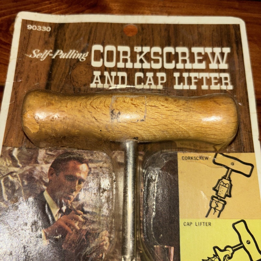 Irvinware Self-Pulling Corkscrew And Cap Lifter 1968