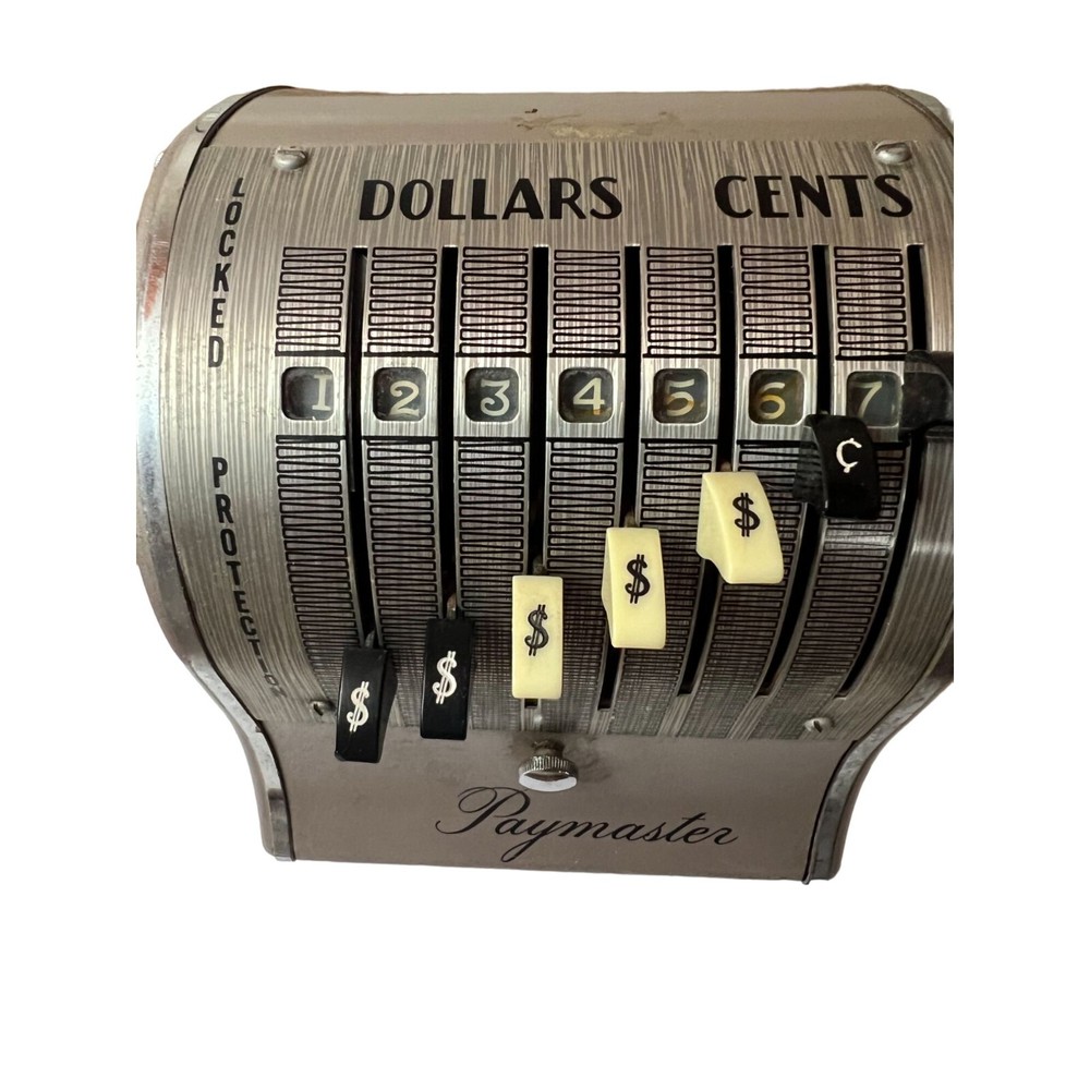 Vintage The Paymaster System Series S-600 WORKING