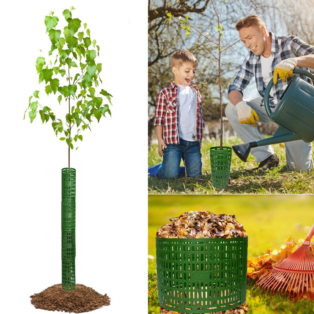 4Pack Tree Trunk Protectors Mesh Tree Bark Protector Plant Cover Tree Guards USA