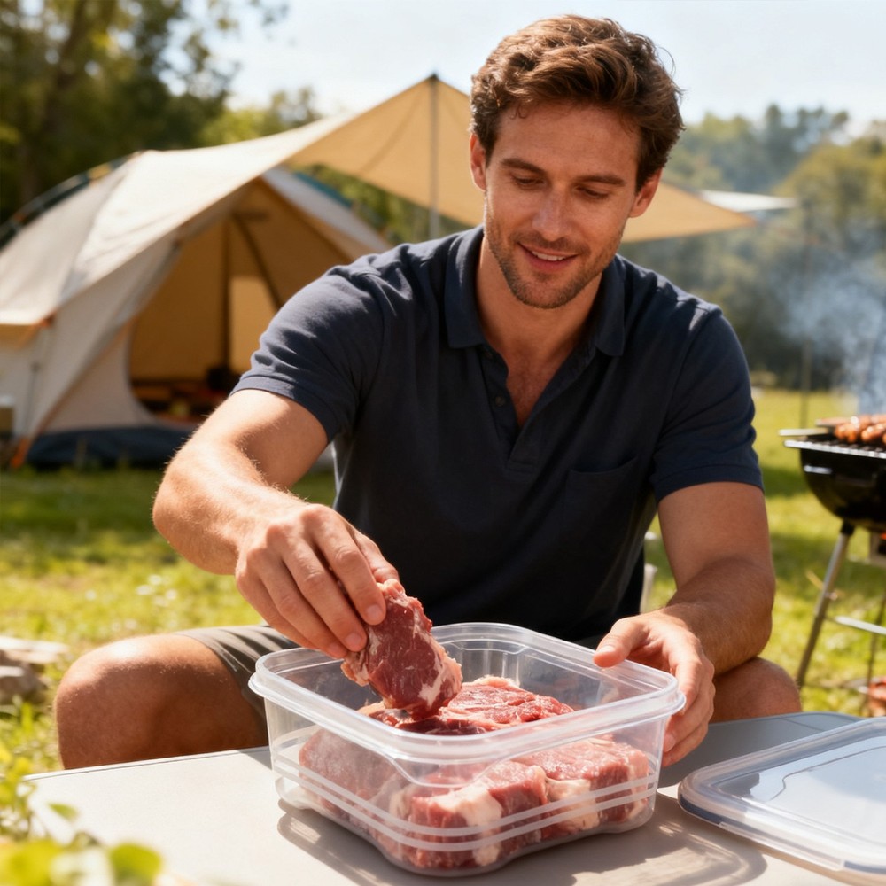 Refrigerator Storage Clear Airtight Stackable Fridge Storage Organizer awesome