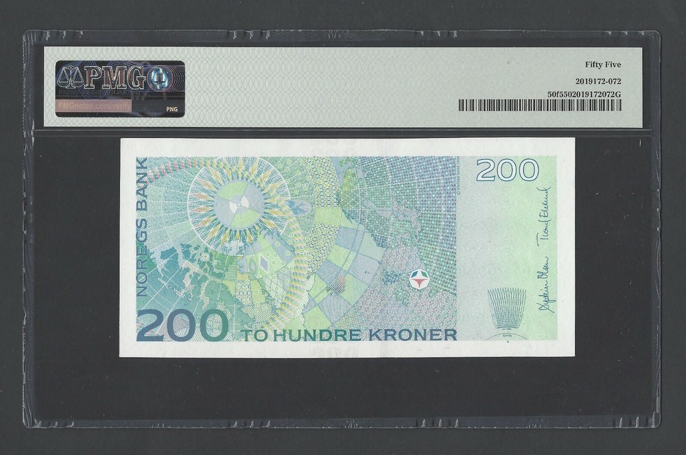 Norway 200 Kroner 2013 P50f About Uncirculated