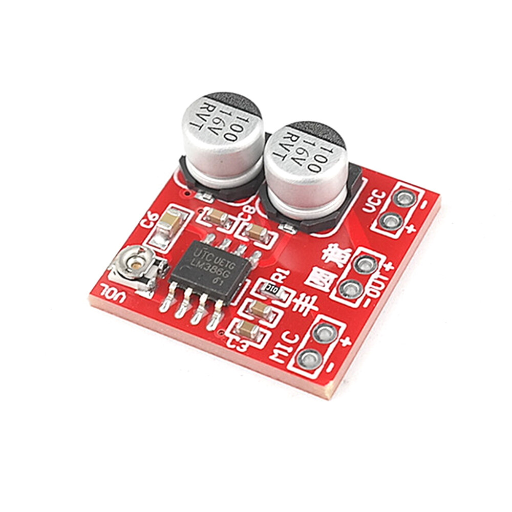 LM386 DC4V-12V Electret Microphone Amplifier Module Board