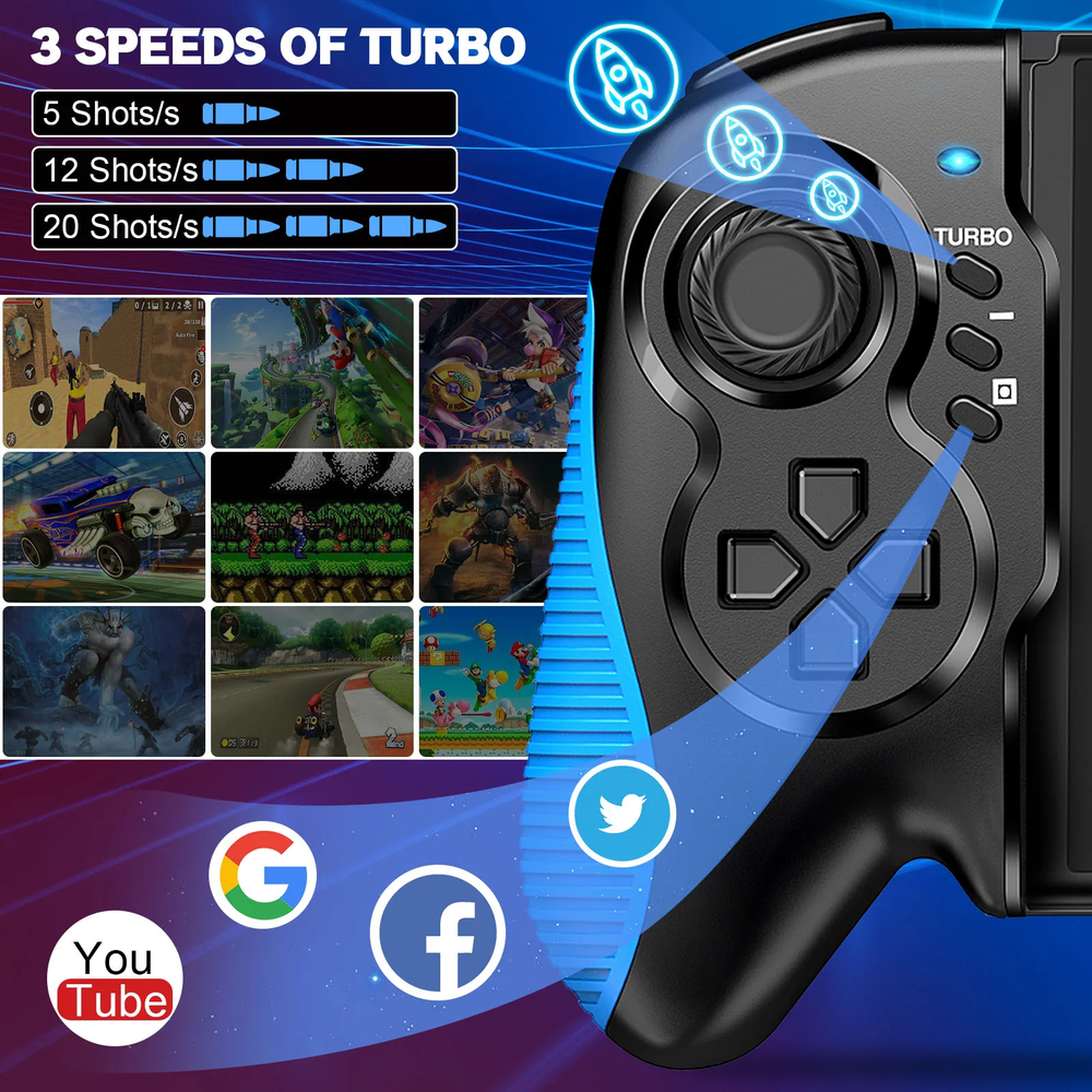 Dual Vibration Handheld Controller Grip Gamepad For Nintendo Switch Joy-Con Game