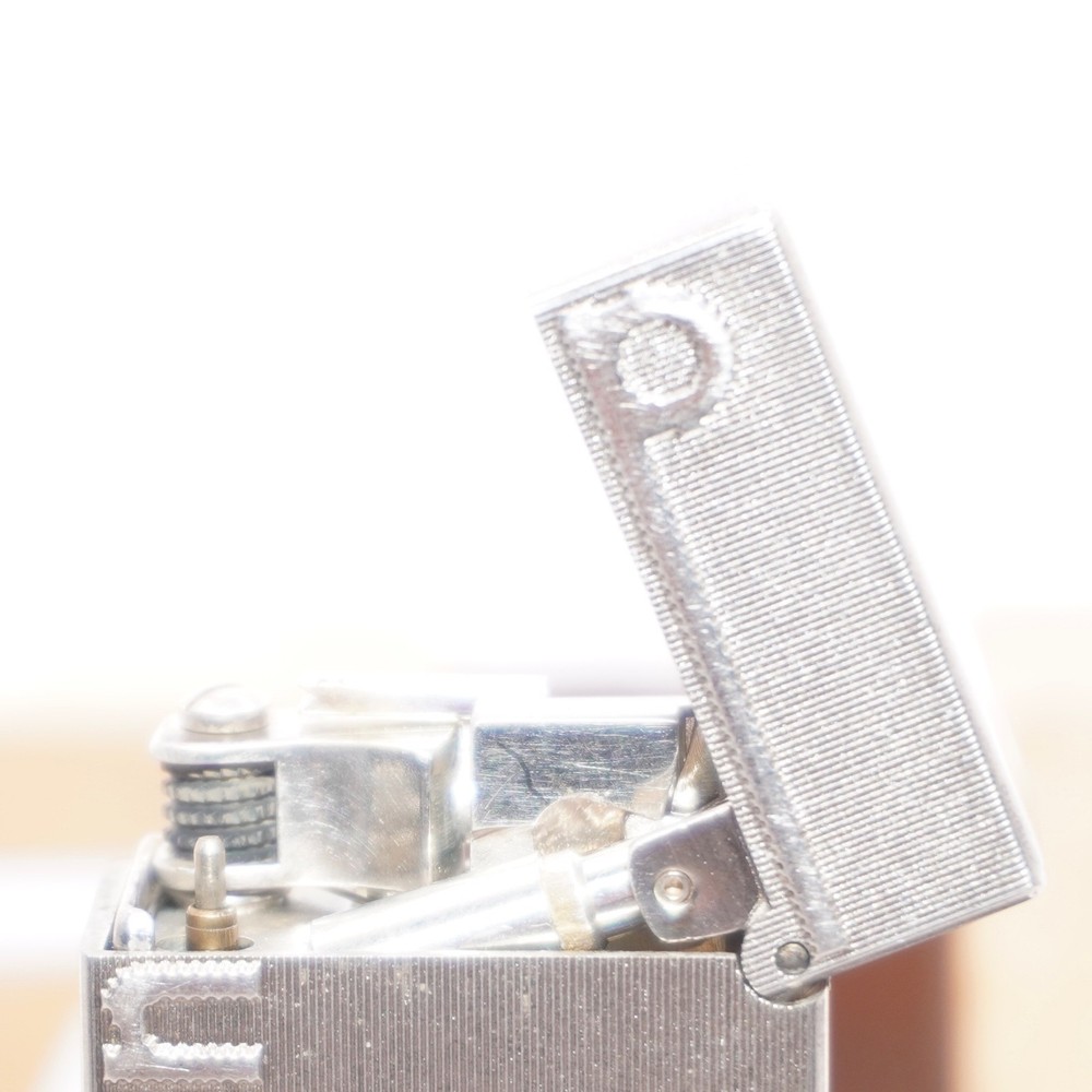 Dunhill Mini Lighter Silver _ Signature _Ultrasonically Cleaned_Working