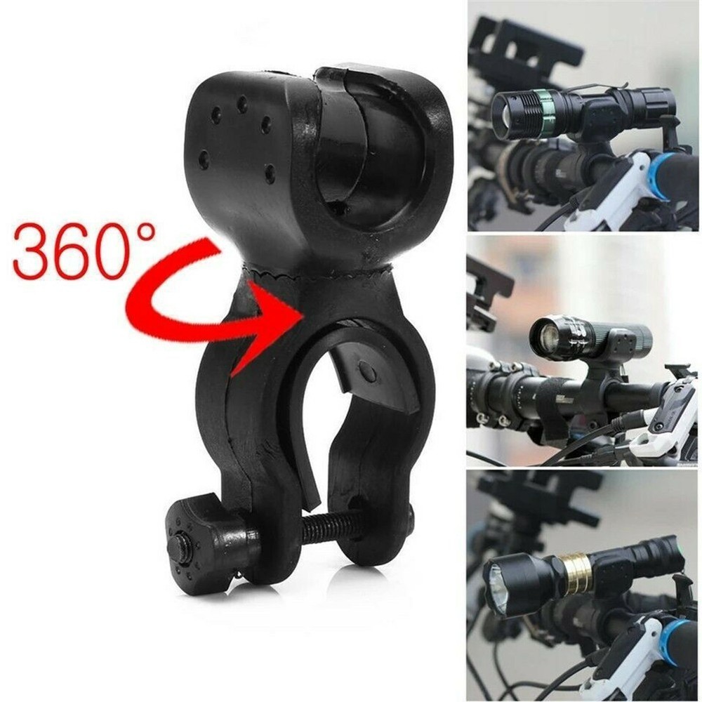 1 * Mount Bracket Headlight Black Engineering Plastics Easy Rotation Bicycle