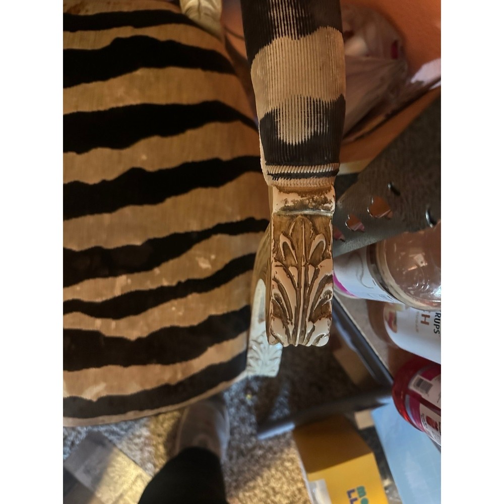 Antique zebra chair