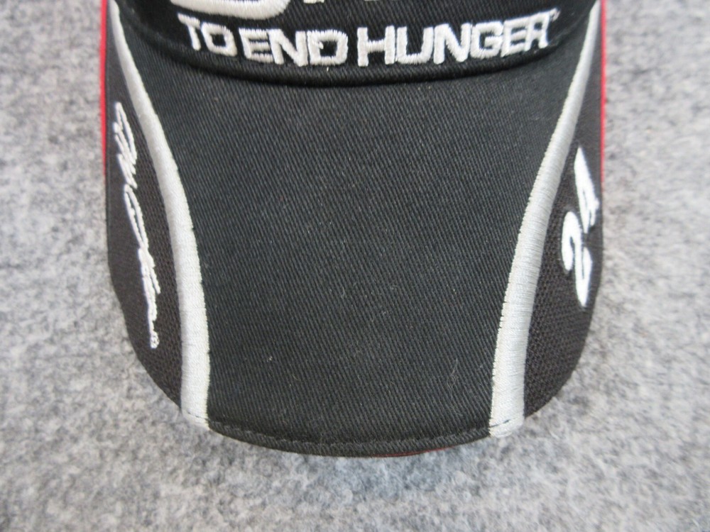 Jeff Gordon Hat Cap Strap Back Visor Black Red Nascar Outdoors Racing