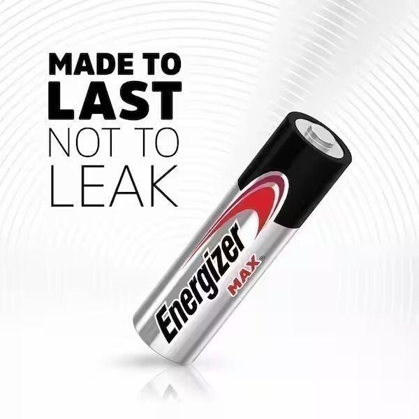 100 Count Energizer Max AA E91 Alkaline Batteries Exp. 2031