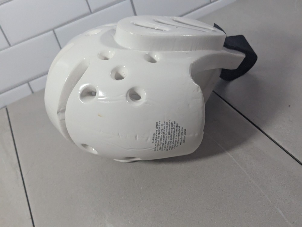 Pro Force Lightning Size Medium Sparring Headgear White