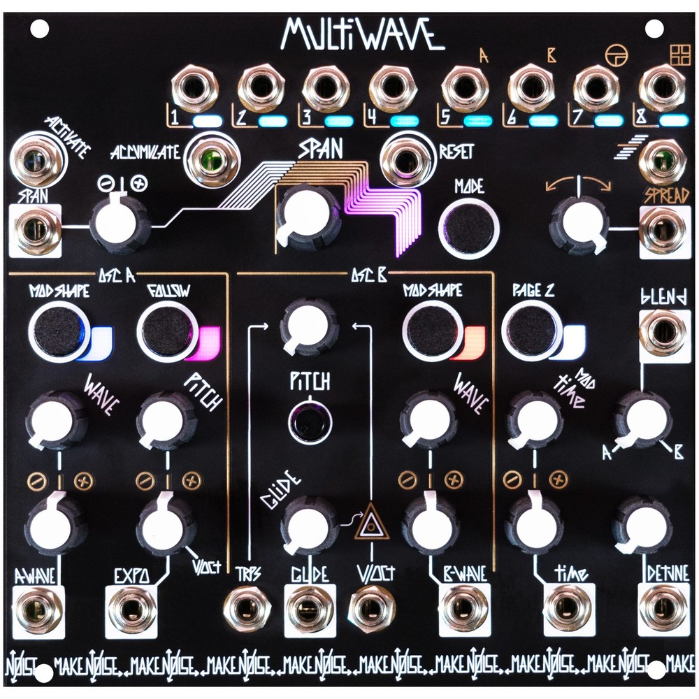 Make Noise MultiWAVE 8-Channel Dual Wavetable Oscillator Module
